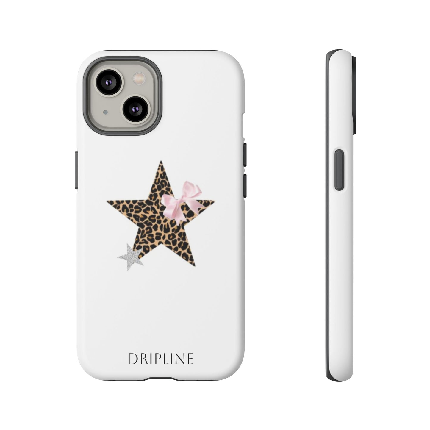 Stylish Phone Case featuring Leopard Print Star and Bow, Trendy iPhone Cover, Unique Gift for Her, Fashion Accessory for Birthdays, [...]