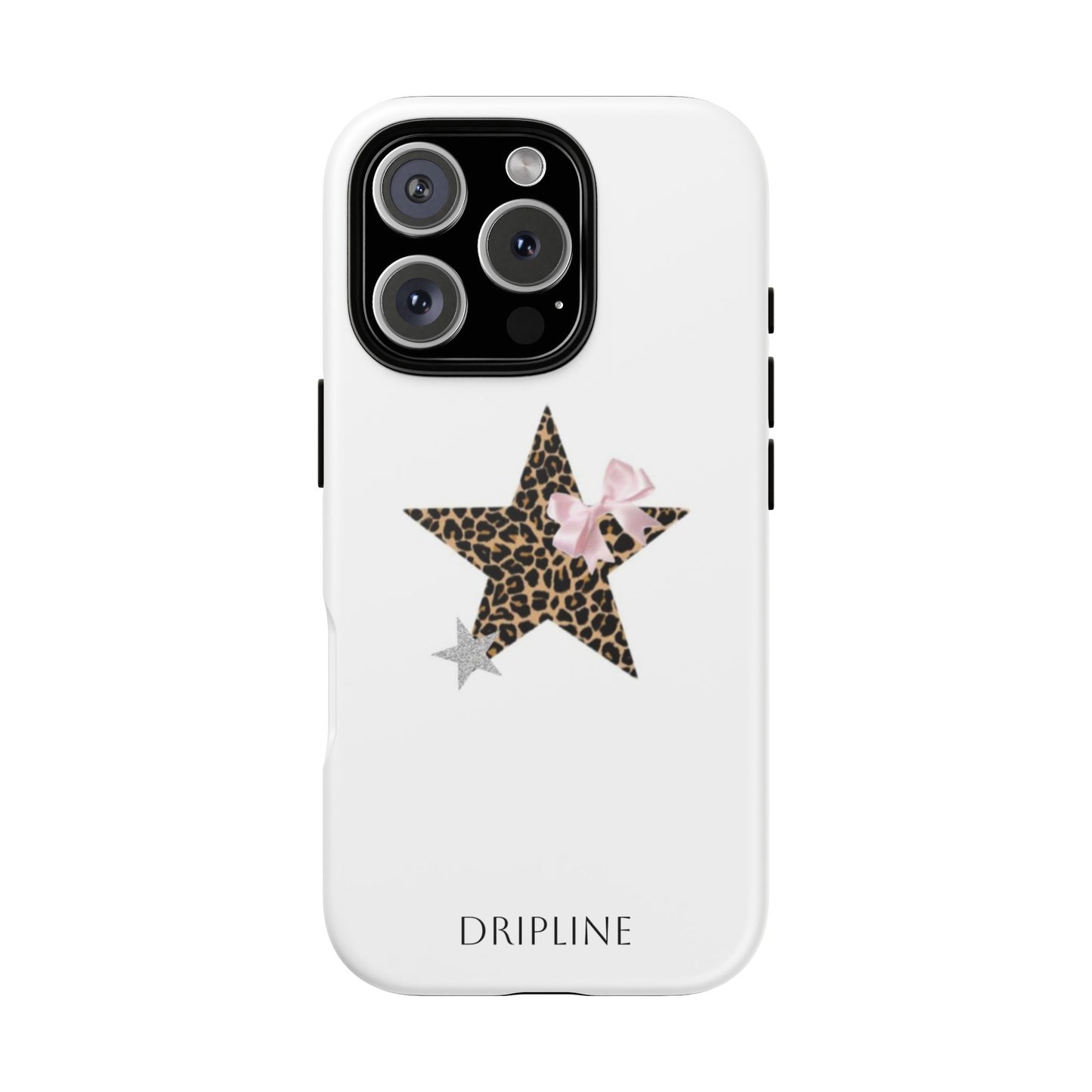Stylish Phone Case featuring Leopard Print Star and Bow, Trendy iPhone Cover, Unique Gift for Her, Fashion Accessory for Birthdays, [...]