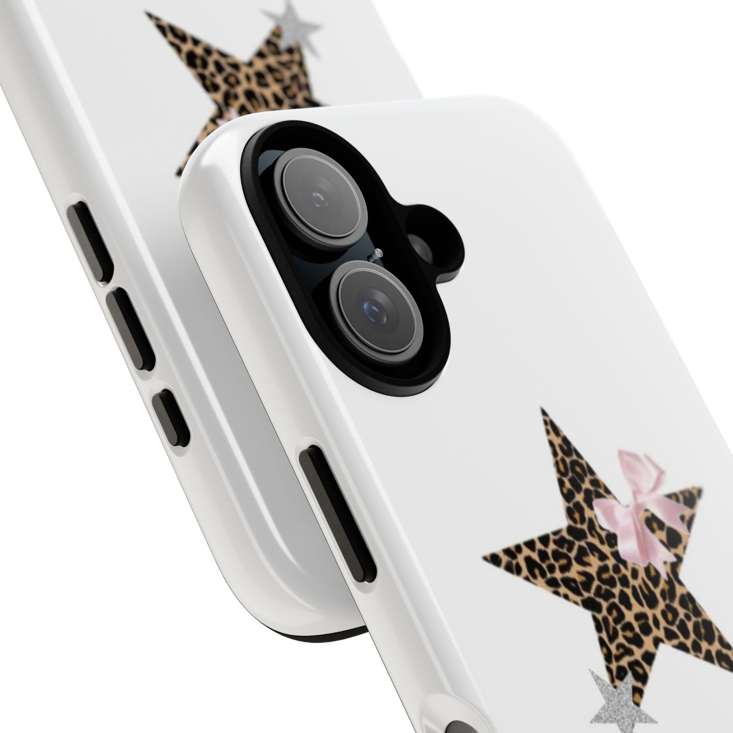 Stylish Phone Case featuring Leopard Print Star and Bow, Trendy iPhone Cover, Unique Gift for Her, Fashion Accessory for Birthdays, [...]