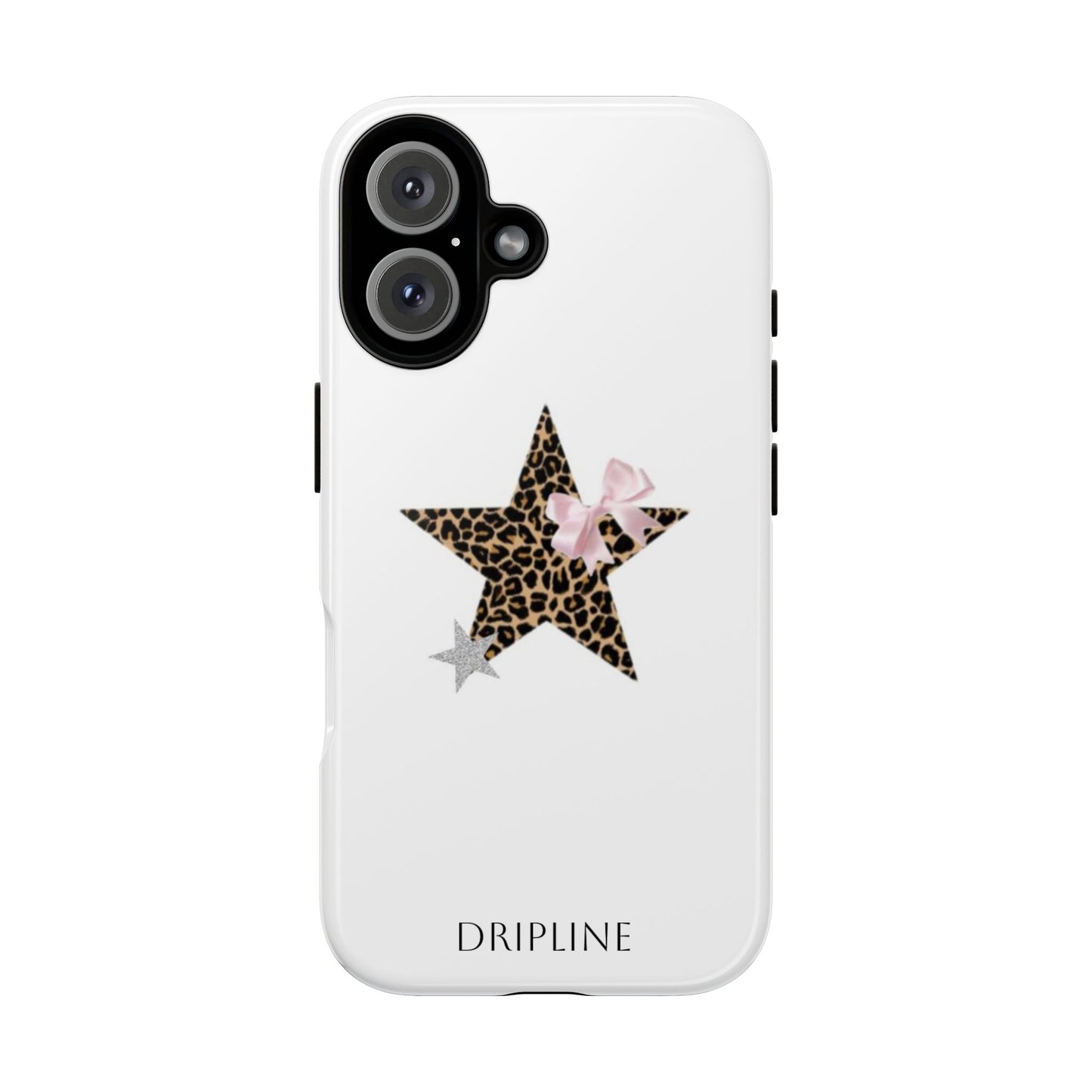 Stylish Phone Case featuring Leopard Print Star and Bow, Trendy iPhone Cover, Unique Gift for Her, Fashion Accessory for Birthdays, [...]